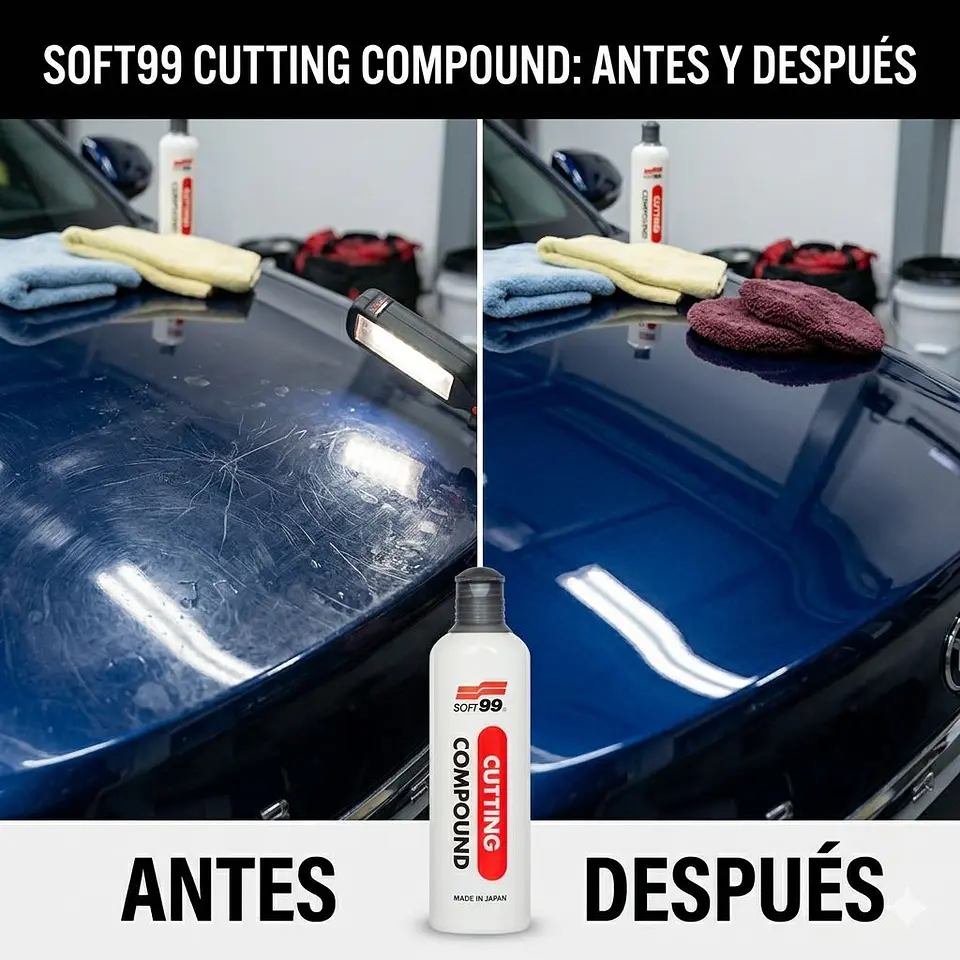 Pasta Pulir Auto Corte Alto Soft99 Quita Rayones Heavy Cut 4