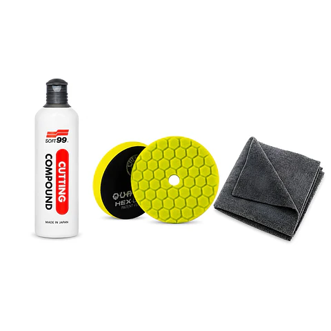 Kit Pulido Auto Pulimento Pad Paño Heavy Cut