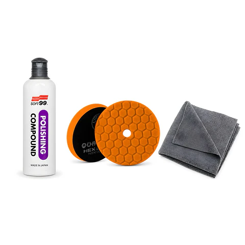 Kit Pulido Auto Pulimento Pad Paño Medium Cut