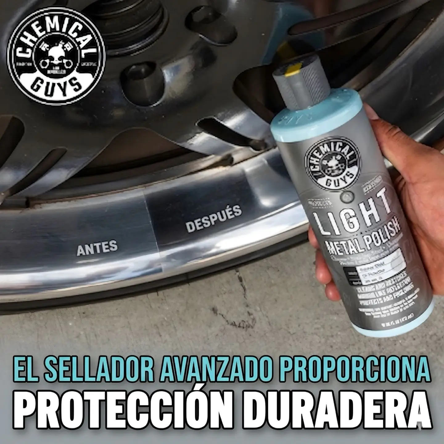 Kit Pulidor Metales Abrillantador Auto Chemical Guys Light 7