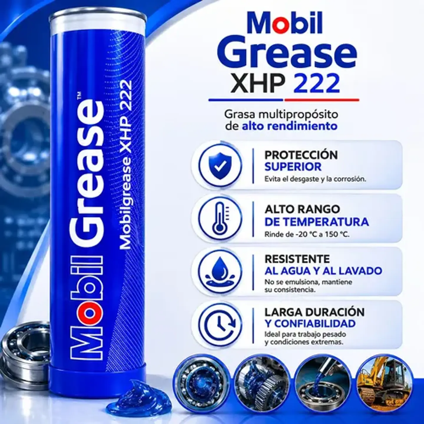 Grasa Multipropósito Mobil Xhp 222 2