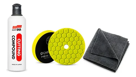 Kit Pulido Auto Pulimento Pad Paño Heavy Cut