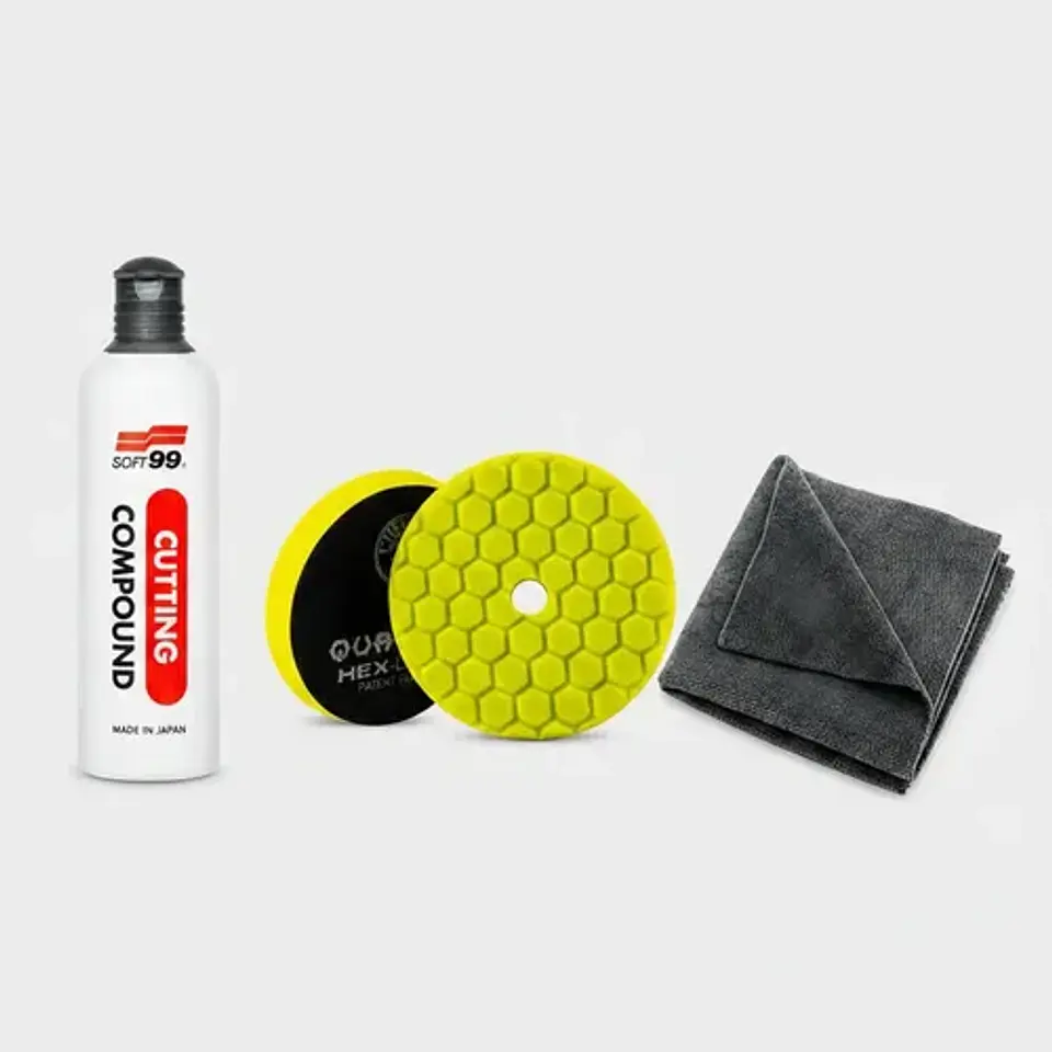 Kit Pulido Auto Pulimento Pad Paño Heavy Cut 4