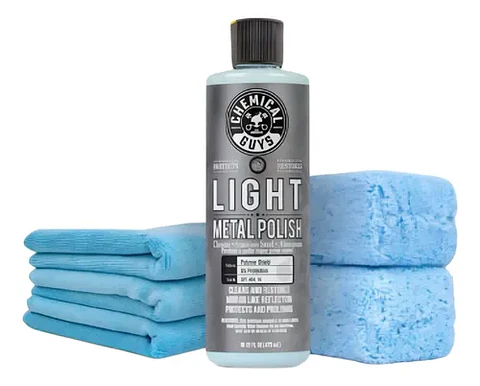 Kit Pulidor Metales Abrillantador Auto Chemical Guys Light