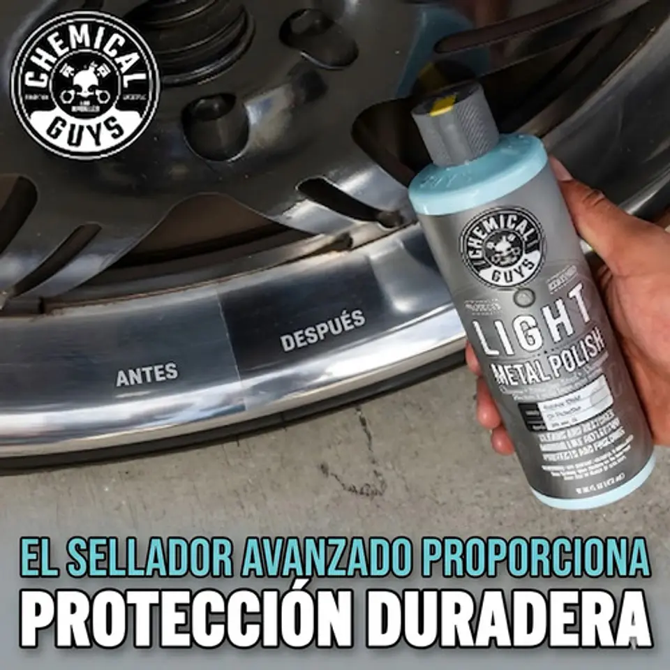Kit Pulidor Metales Abrillantador Auto Chemical Guys Light 6