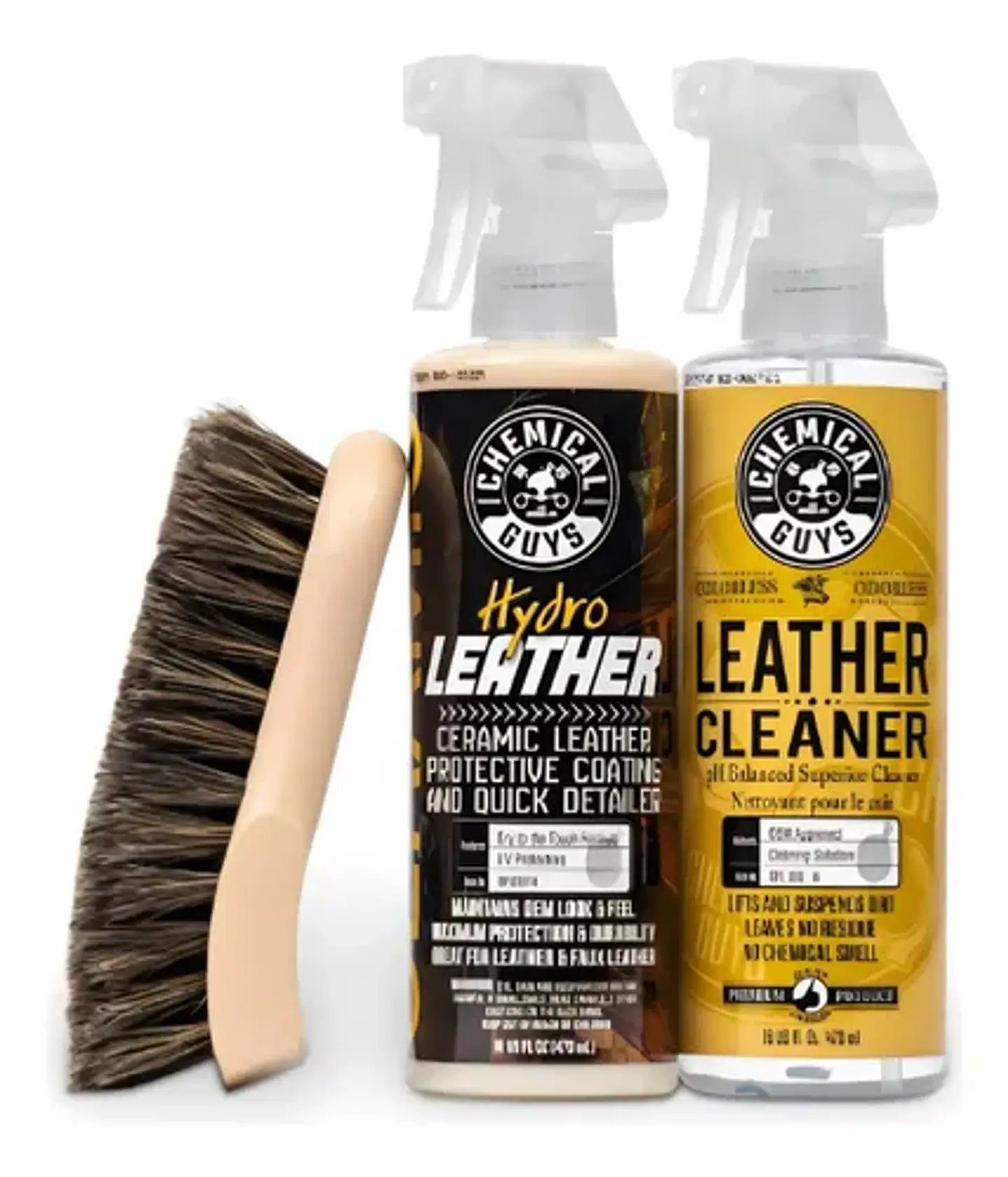 Kit Limpiador Cuero Interior Sellador Auto Chemical Guys 1