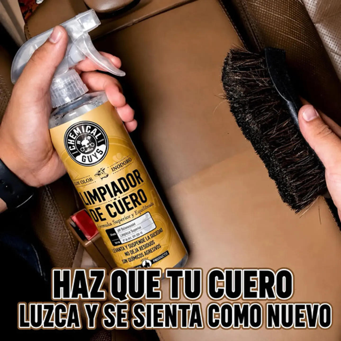 Kit Limpiador Cuero Interior Sellador Auto Chemical Guys 2