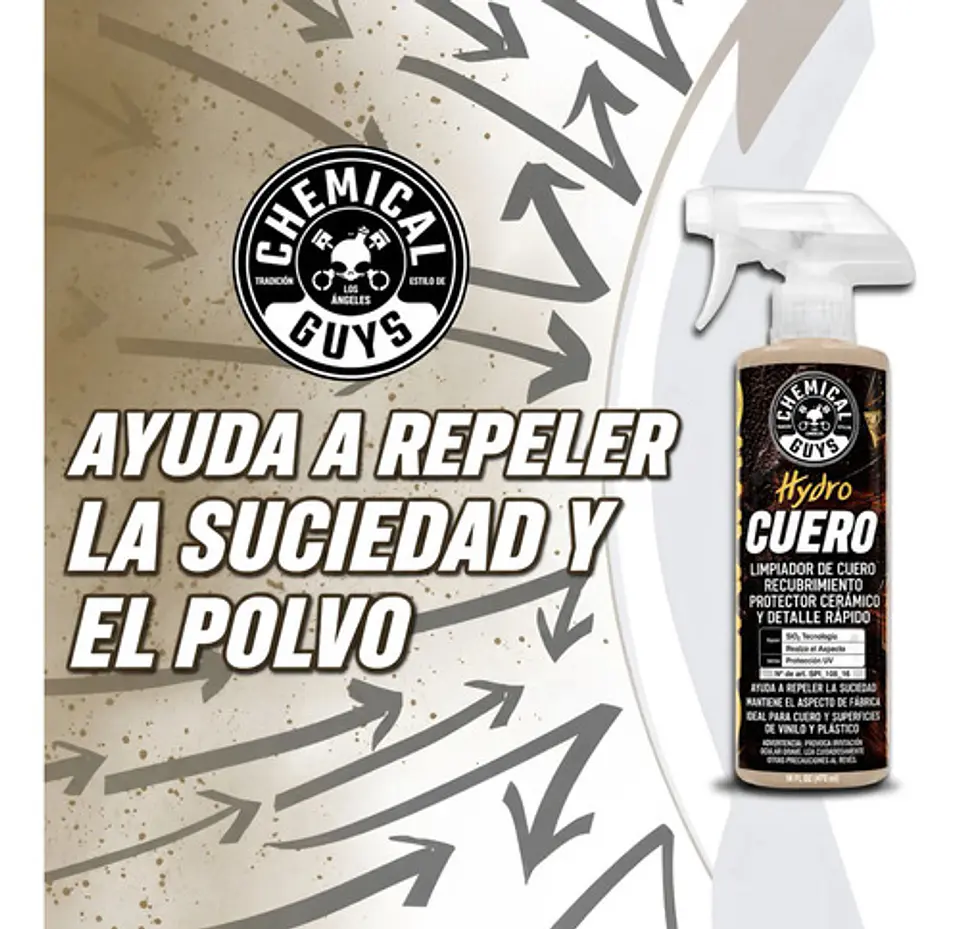 Kit Limpiador Cuero Interior Sellador Auto Chemical Guys 6