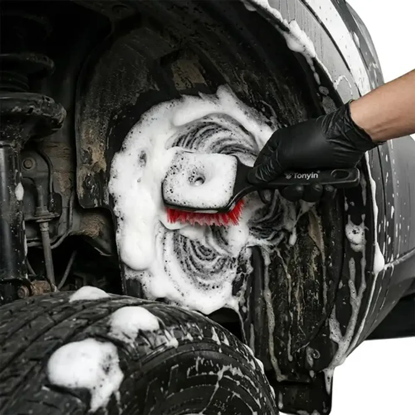 Cepillo Limpieza Llantas Neumáticos Auto Tonyin 4