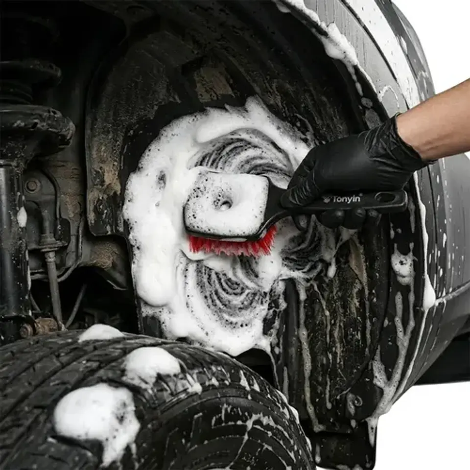 Cepillo Limpieza Llantas Neumáticos Auto Tonyin 4