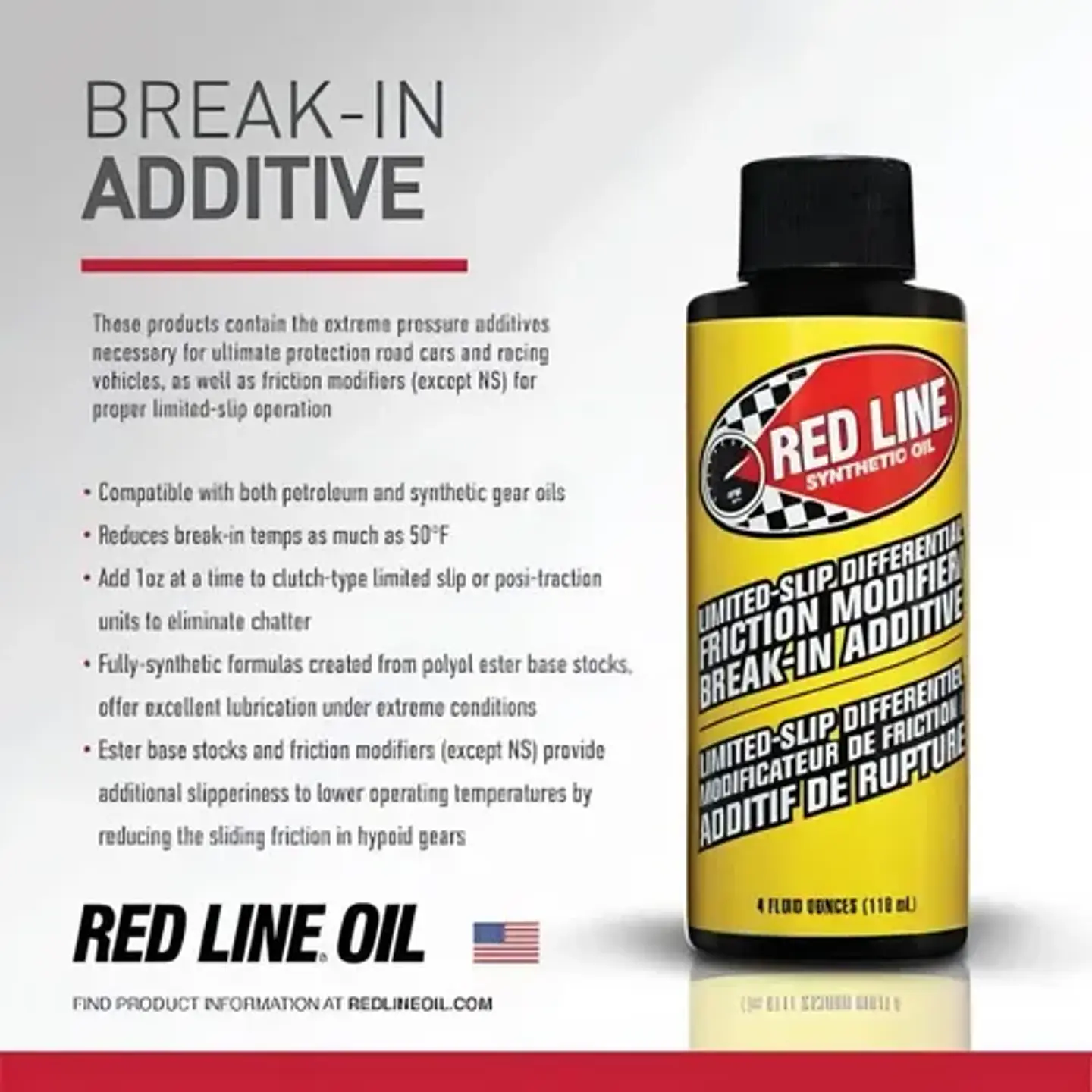 Aditivo Red Line Modificador Fricción Diferencial Lsd 118ml 2