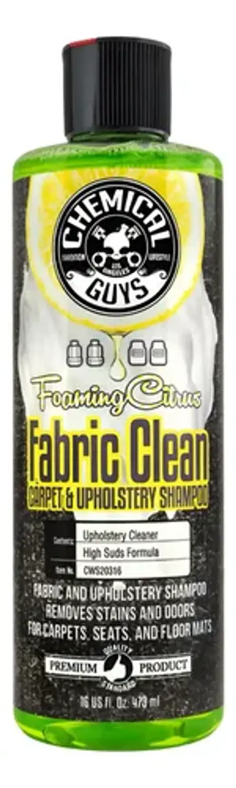 Kit Limpieza Auto Tapiz Chemical Guys Shampoo Citrus Cepillo