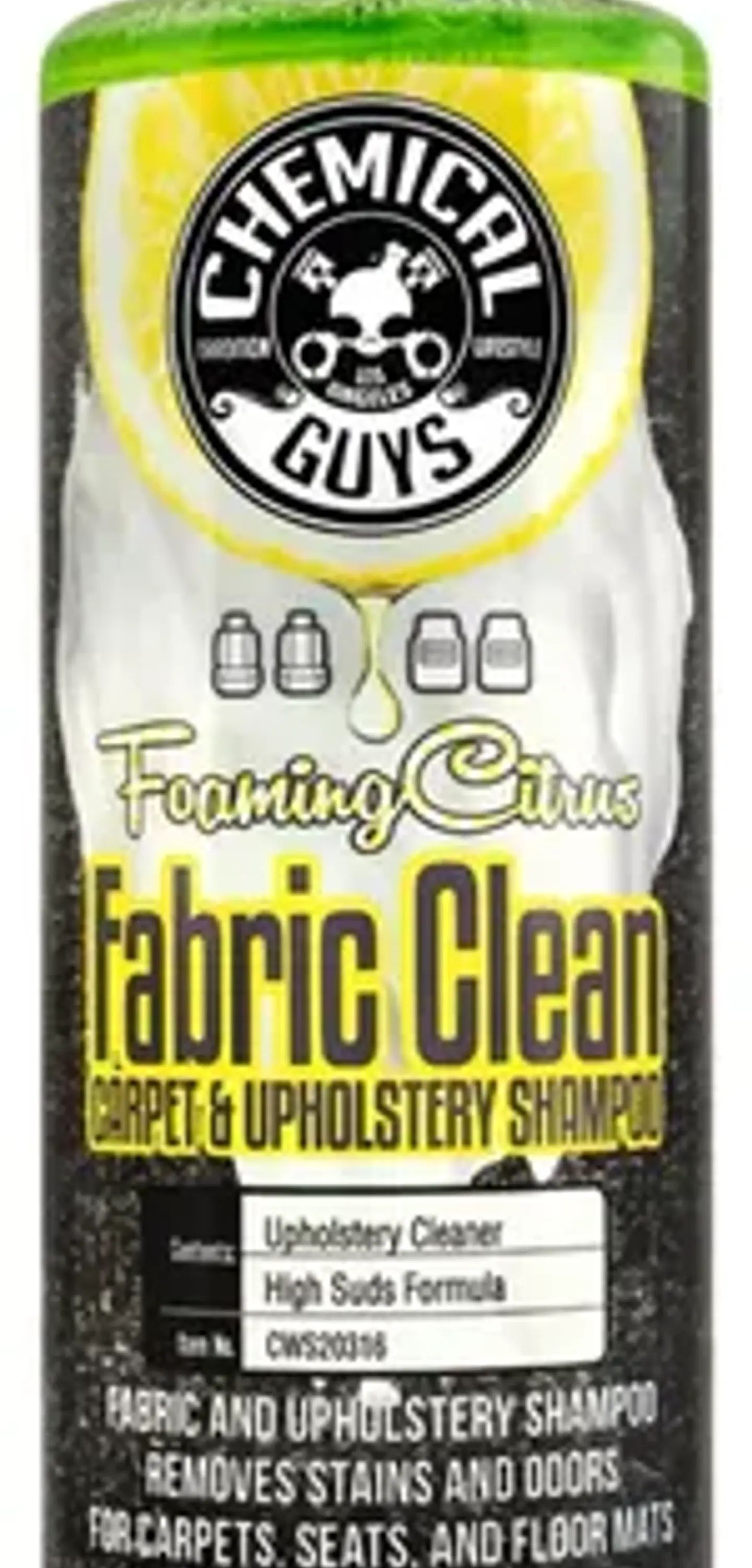 Kit Limpieza Auto Tapiz Chemical Guys Shampoo Citrus Cepillo 2