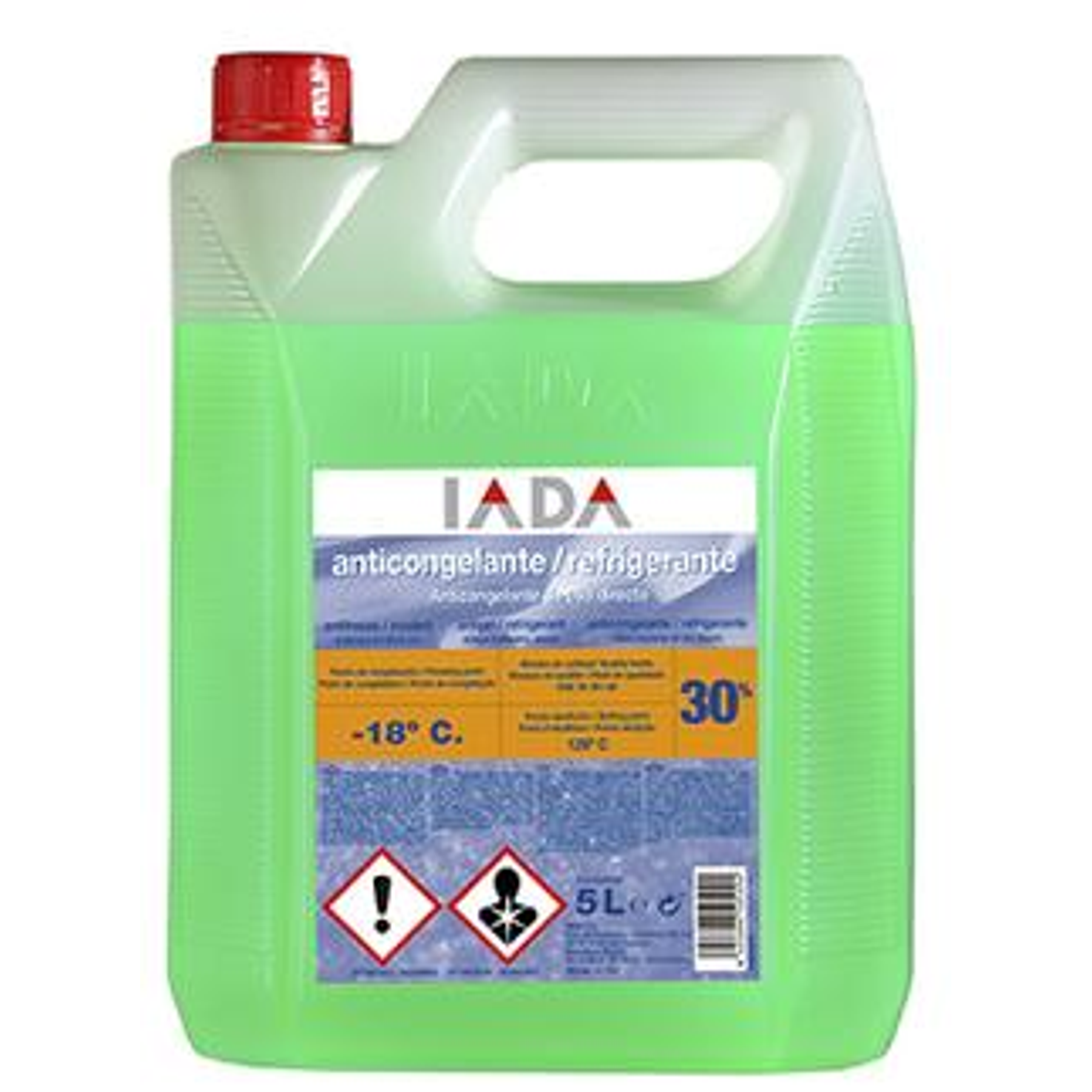 Anticongelante Refrigerante Verde 30% (-18ºC) 5 Litros IADA
