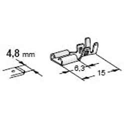 Terminal não Isolado Fêmea 4.8