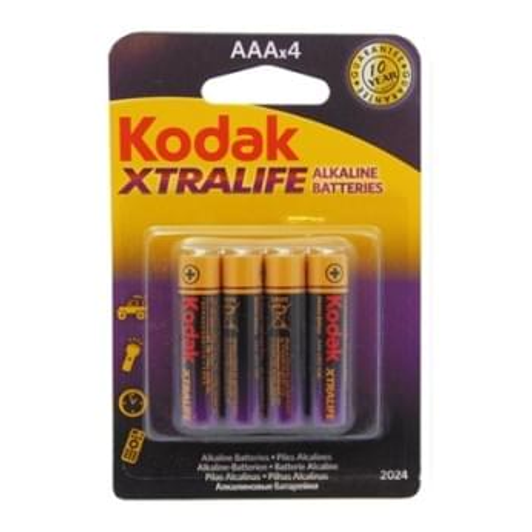 Pilhas Kodak Xtralife Alcalina LR3 AAA (4)