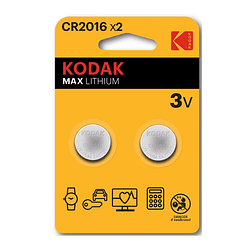 Pilhas Kodak Ultra Lítio CR2016 (2)