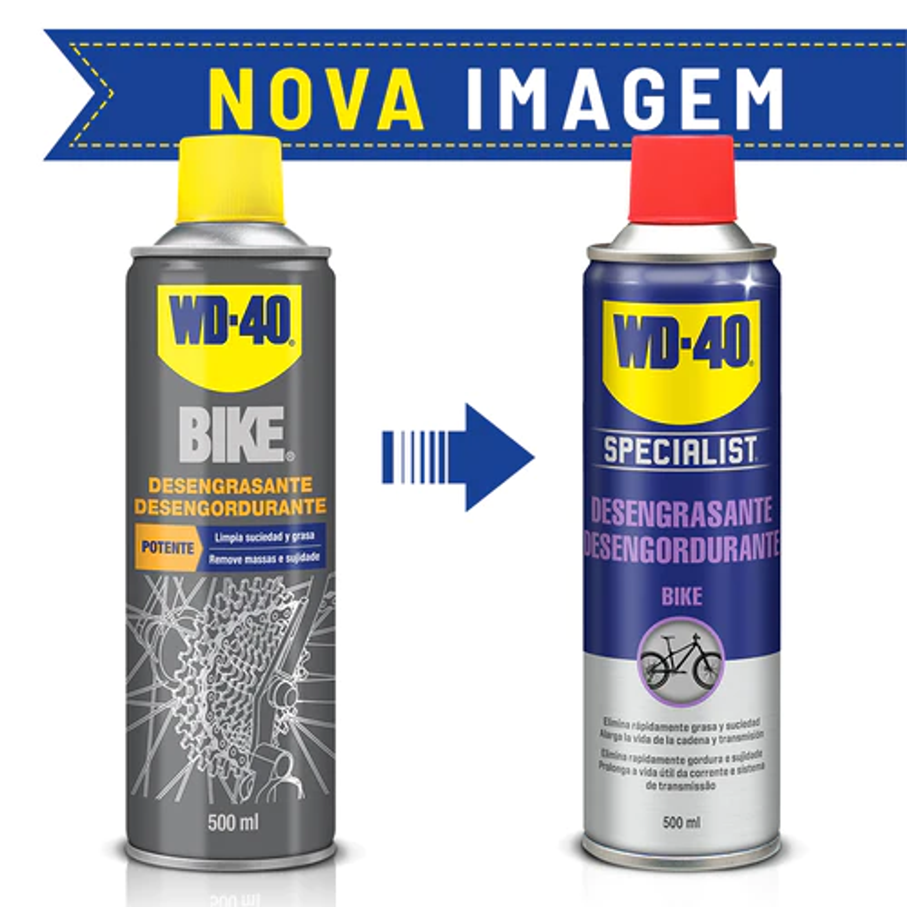 Desengordurante para Bicicletas WD-40 BIKE 500 ml