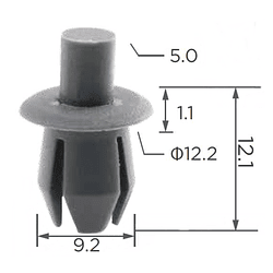 Molas de Fixação em Plástico C947 (embalagem com 50 molas)