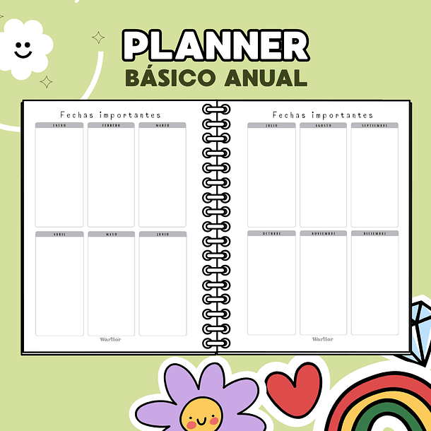 Planner Clásico Anual Personalizado 5