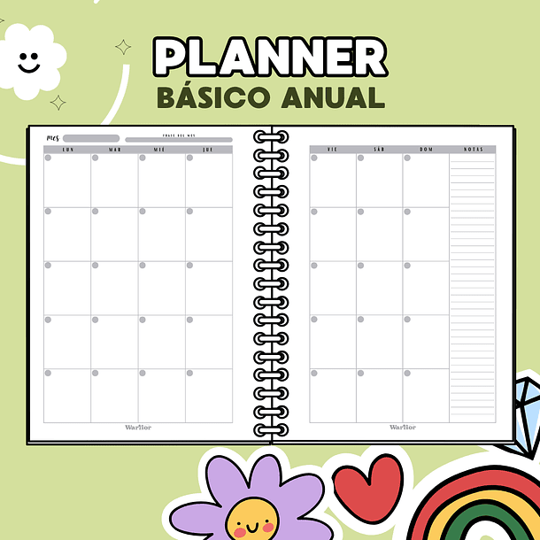 Planner Clásico Anual Personalizado 6