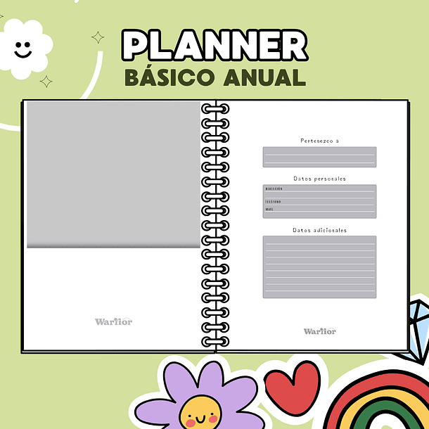 Planner Clásico Anual Personalizado 3