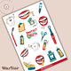 Lámina de Stickers Dental Vibes