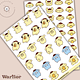 Pack de 2 láminas de stickers Pompompurin Vibes
