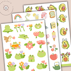 Pack de 3 Láminas de Stickers –  Cute 3
