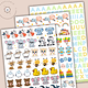Pack de 3 láminas de Stickers Baby Memories