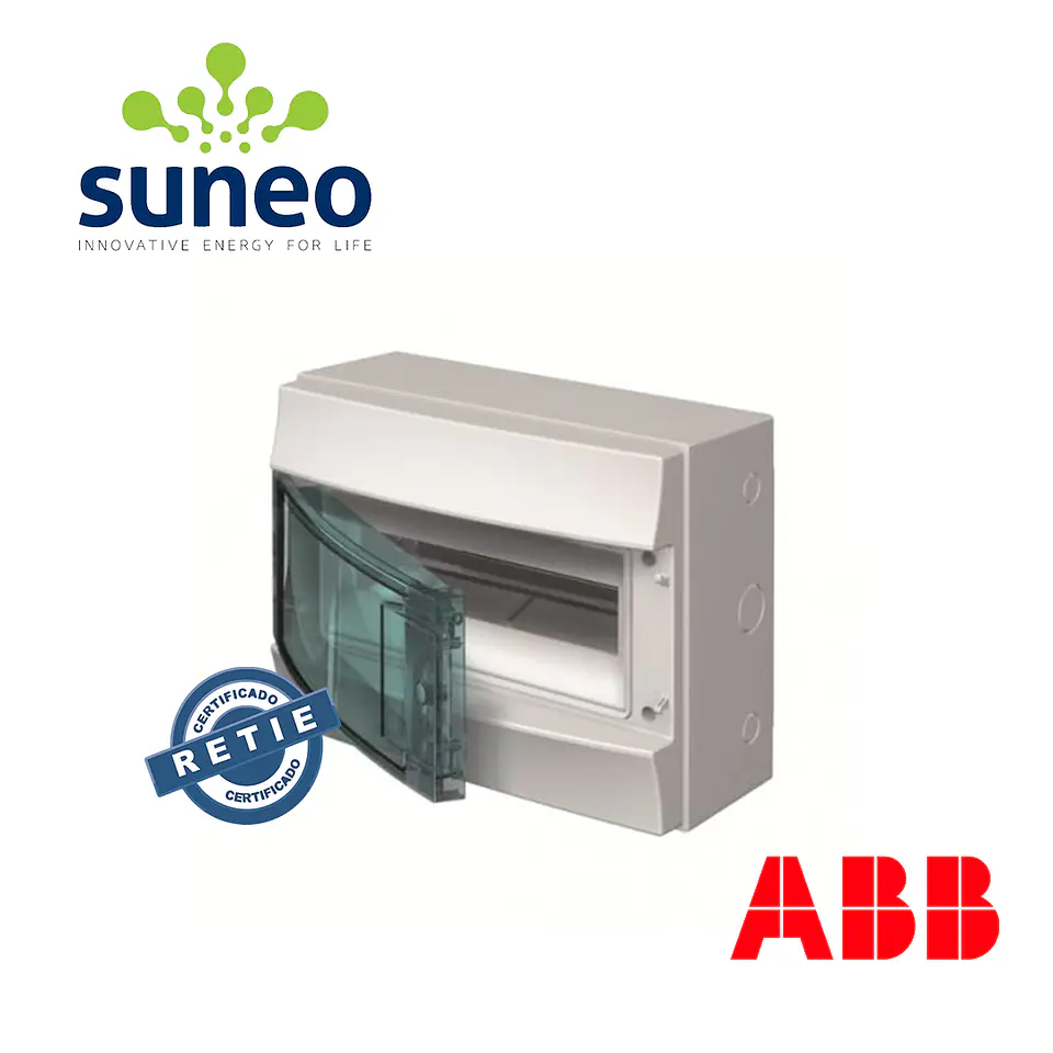 Tablero de sobreponer ABB 12 MODULOS IP65 - RETIE 1