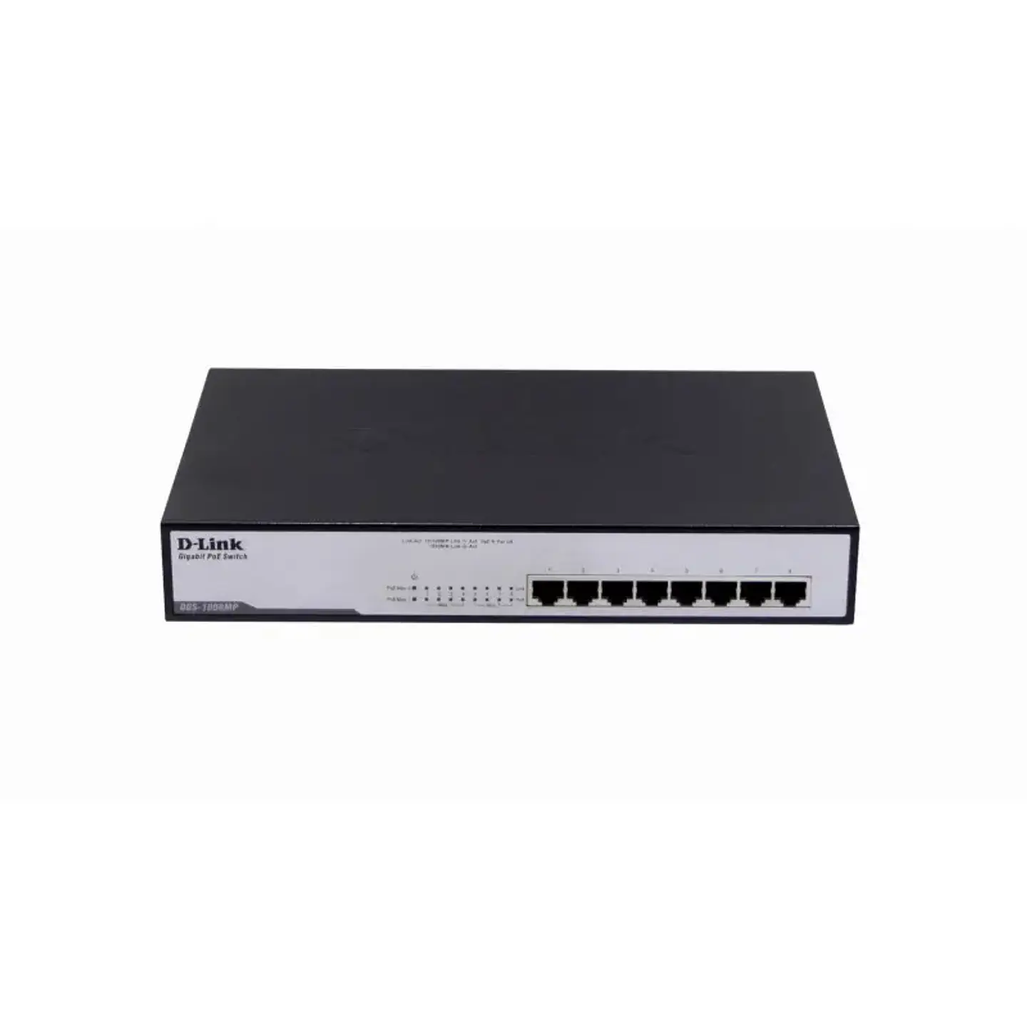 Switch D-Link DGS-1008MP 8x puertos 10/100/1000Mbp PoEx 140W 1