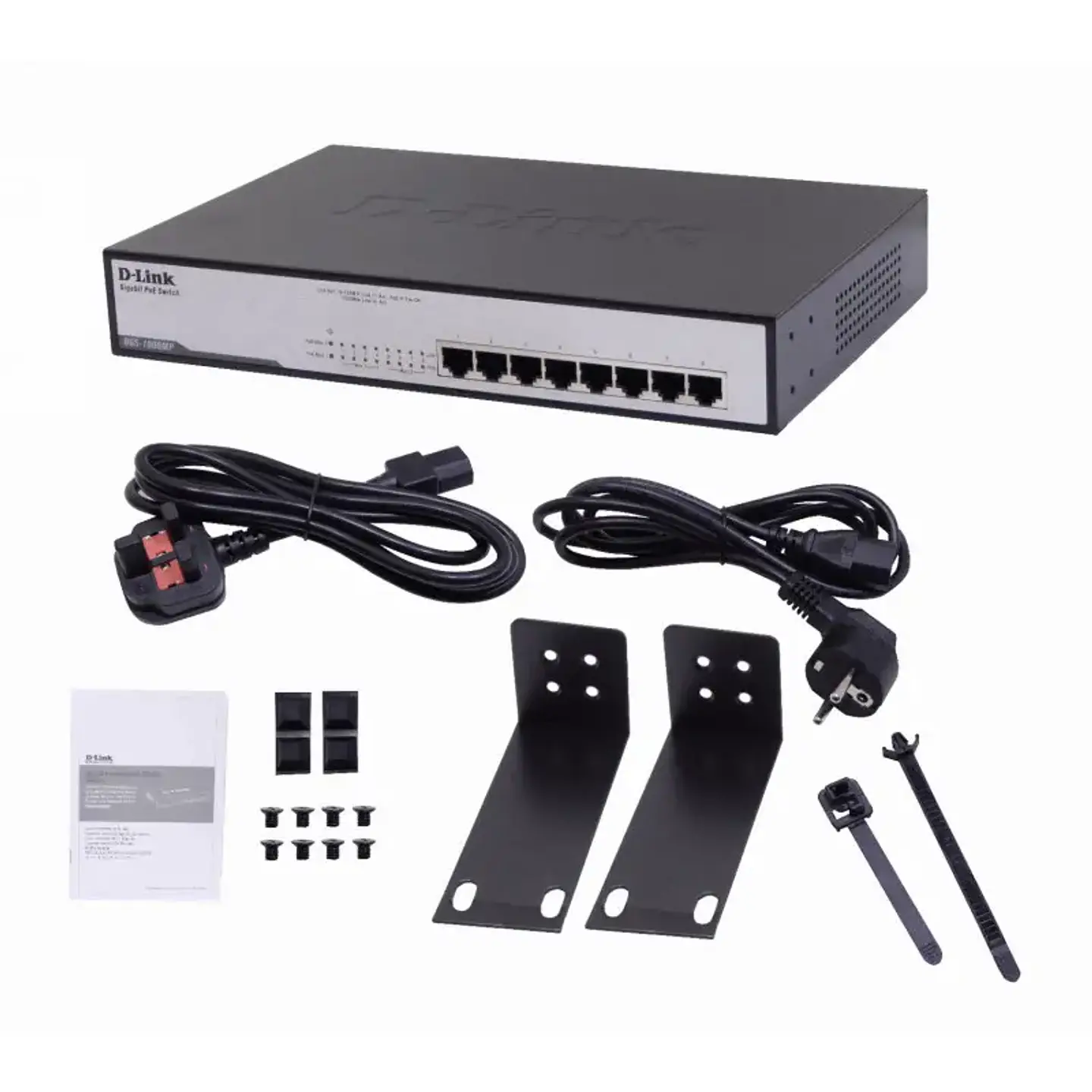 Switch D-Link DGS-1008MP 8x puertos 10/100/1000Mbp PoEx 140W 5