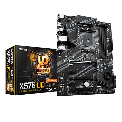 Placa Madre Gigabyte X570 UD (AM4, DDR4 2133/4000MHz, M.2, ATX)