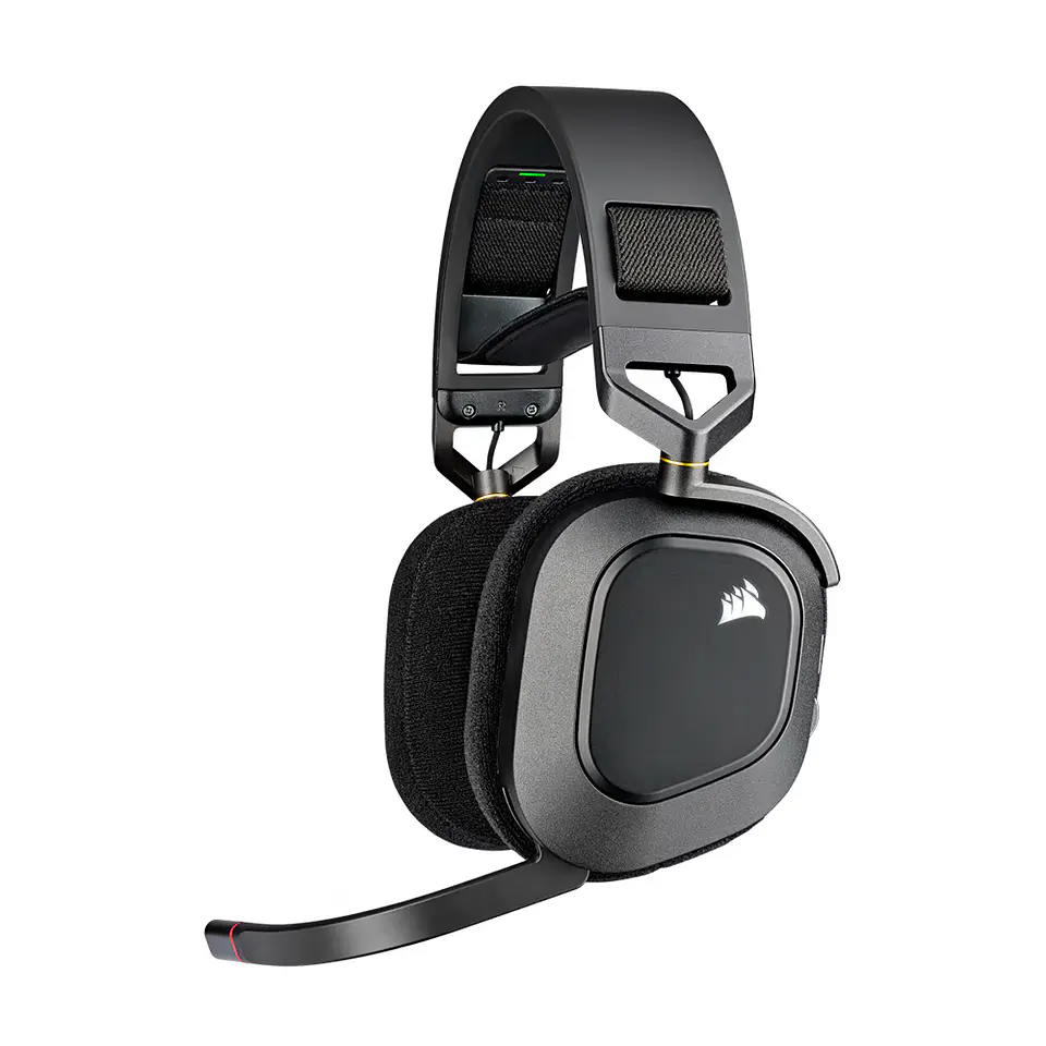 Audífonos Wireless Premium Gamer Corsair HS80 RGB, Carbón 1
