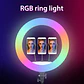 Aro Luz Led Multicolor Luz RGB, 45cm, incluye control, trípode y soportes - thumbnail 3
