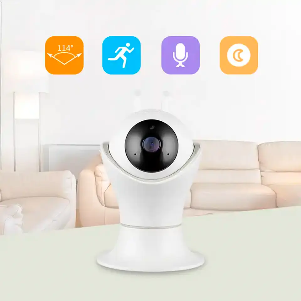 Cámara IP 360º, niñeras y mascotas, audio y visión nocturna 5