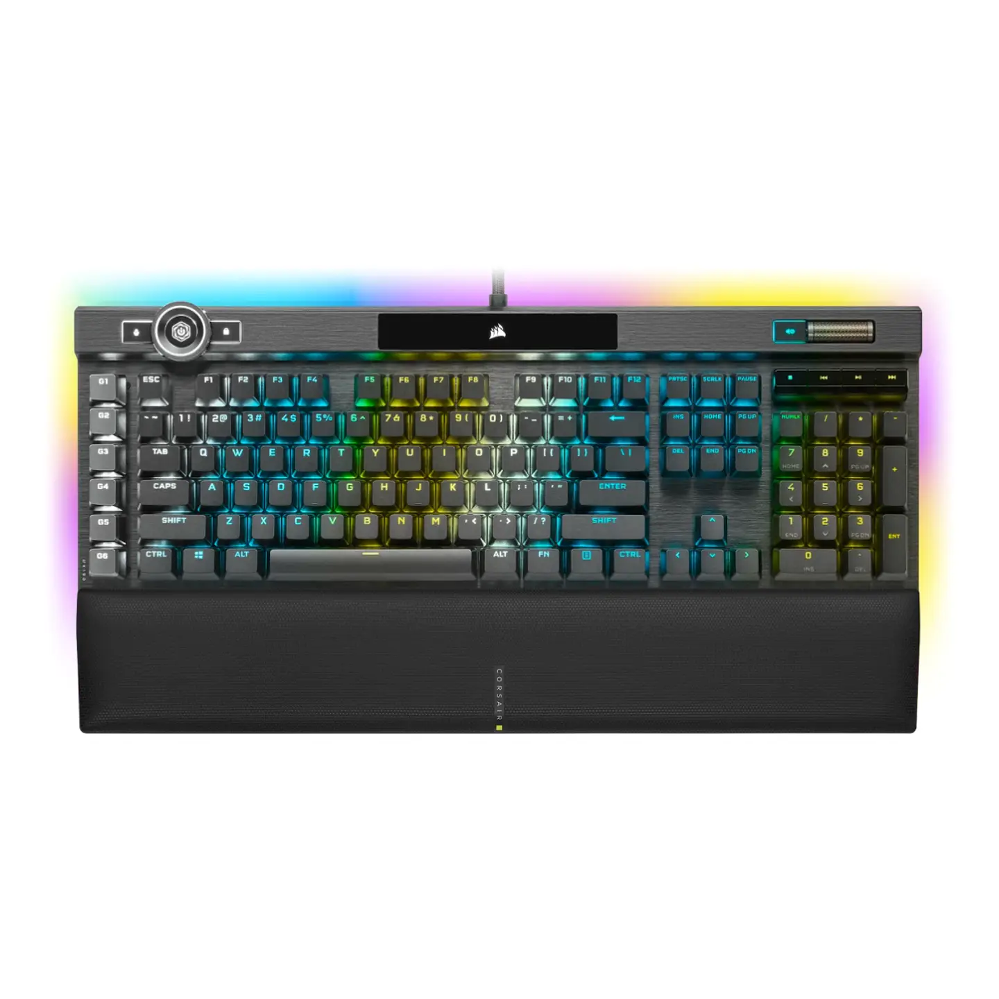 Teclado Mecánico Corsair K100 RGB, Cherry MX Speed, Black 1