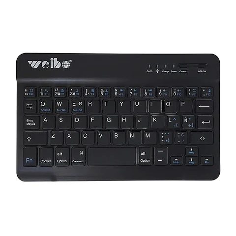 Teclado Bluetooth Inalámbrico Qwerty Recargable (Tablet, Pc, iOS, Android)