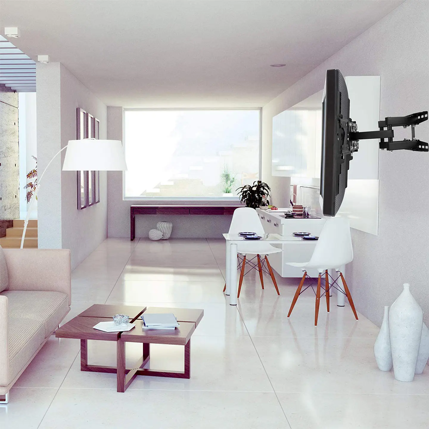 Soporte Para Tv Doble Brazo articulado 20'' hasta 60'' pulgadas 3
