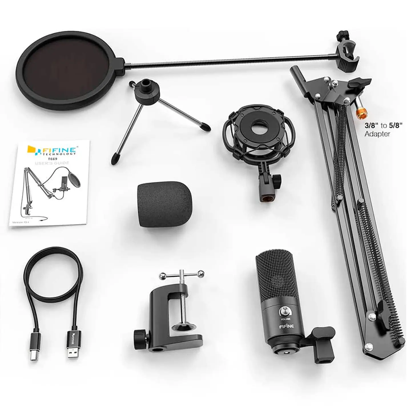 Kit Fifine Micrófono Podcasting - T669B 2