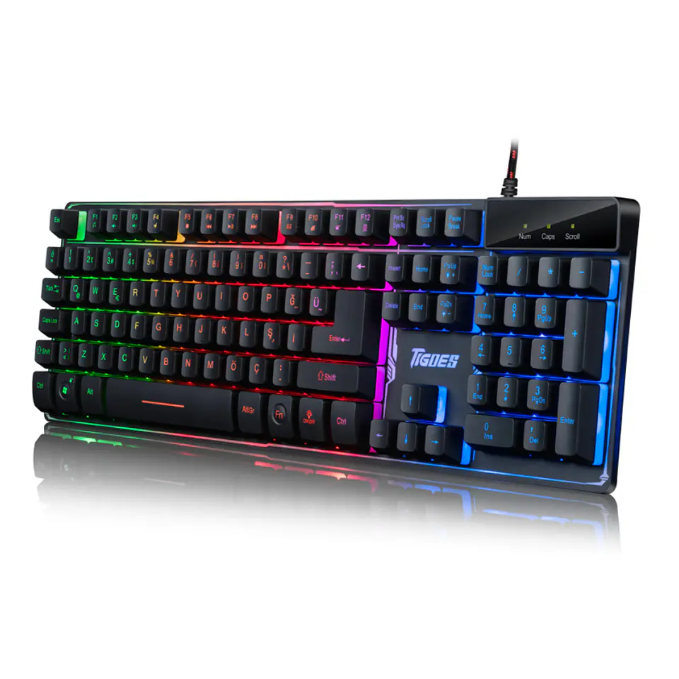 Teclado Gamer Retroiluminado ZYG-800 con función antihosting 3