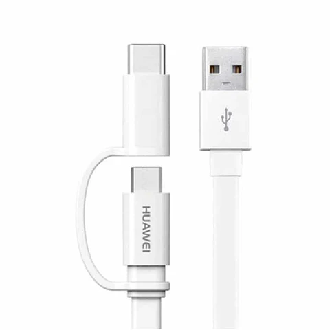 Cable Huawei 2 en 1 micro USB y tipo-C (AP55S)