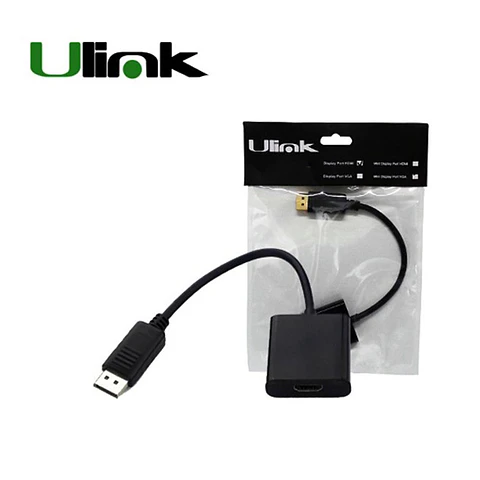 Conversor Adaptador de Video Display Port Macho a HDMI Hembra - Ulink