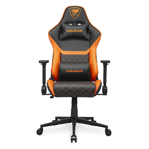 Silla Cougar Armor One V2, Brazos 4D, 120kg reales, Orange