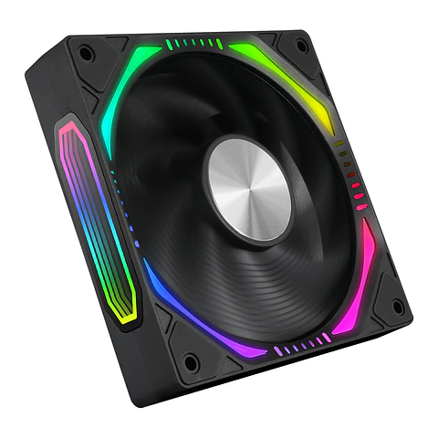 Kit 3 Ventiladores Kronos ARGB Magnéticos Pc, 120mm - Black