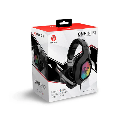 Audífonos Fantech Omni MH83, multiplataforma, Black Edition