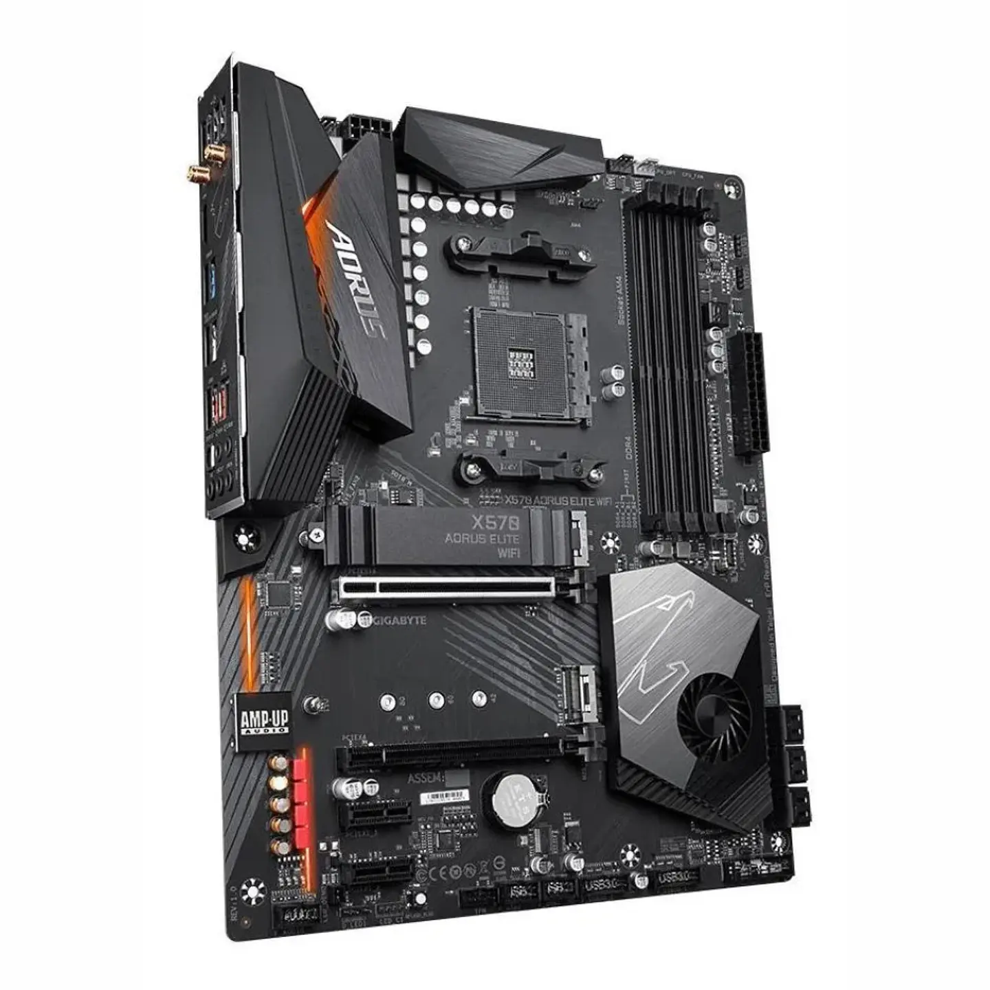 Placa Madre Gigabyte X570 Aorus Elite AMD Ryzen, PCIe 4.0 SATA 6Gb/s USB 3.2, ATX 2