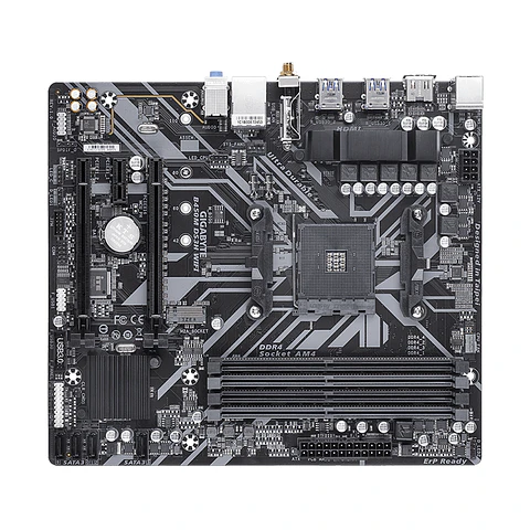 Placa Madre Gigabyte B450M DS3H WIFI, Socket AM4, Micro-ATX
