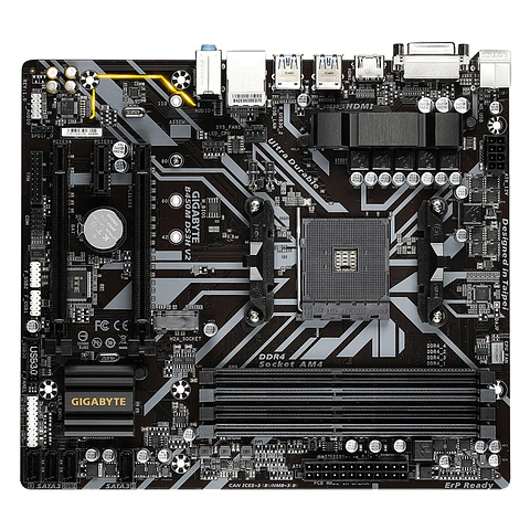 Placa Madre Gigabyte B450M DS3H V2, AM4 AMD SATA 6Gb/s - Micro ATX AMD - AMD Ryz
